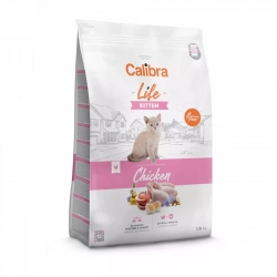Sucha karma dla kociąt z kurczakiem i jajkiem bez zbóż Calibra Cat Life Kitten Chicken 1,5kg