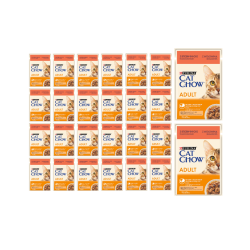 PURINA CAT CHOW ADULT Z WOŁOWINĄ I BAKŁAŻANEM 26x85G