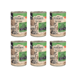 Karma mokra dla psa Wiejska Zagroda Leśne smaki sarna z królikiem 6x400 g
