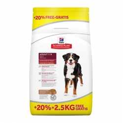 HILL'S SP Science Plan Canine Advanced Fitness Adult Large Lamb Rice 12kg + 2,5kg