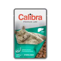 CALIBRA Cat Sterilised Liver 100g karma dla kotów kastrowanych z wątróbką w sosie
