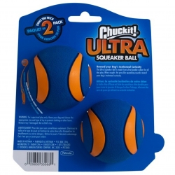 CHuckit! Ultra Squeaker Ball rozmiar M komplet 2 piszczących piłek dla psa