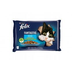 FELIX FANTASTIC MP Mokra karma dla kotów Ryba z Warzywami saszetki 4x 85g