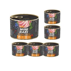 Rafi Mini dla psów ras małych z Kaczką 6x 185g