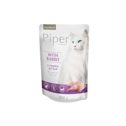 PIPER Cat Sterilised Królik 100g saszetka