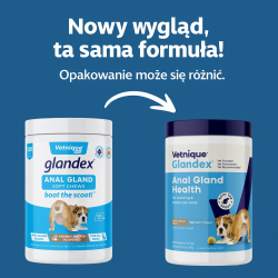 Glandex - 120 smaczków na gruczoły okołoodbytowe o smaku masła orzechowego 480g