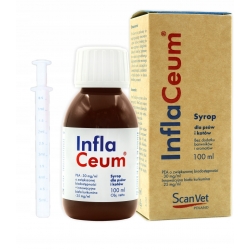 ScanVet InflaCeum Syrop dla psów i kotów na stany zapalne bóle 100ml