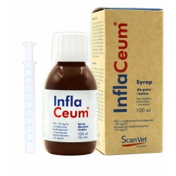 ScanVet InflaCeum Syrop dla psów i kotów na stany zapalne bóle 100ml